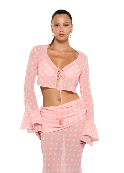 TOYA PEACH POLKA - SHIRT