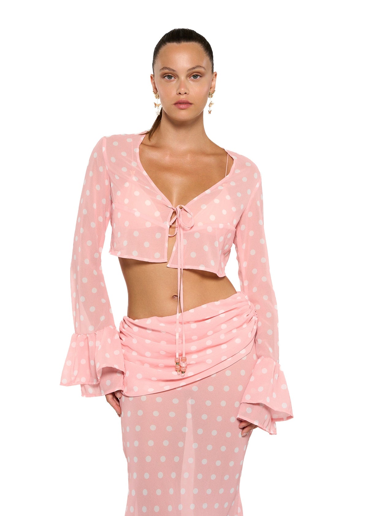 TOYA PEACH POLKA - SHIRT