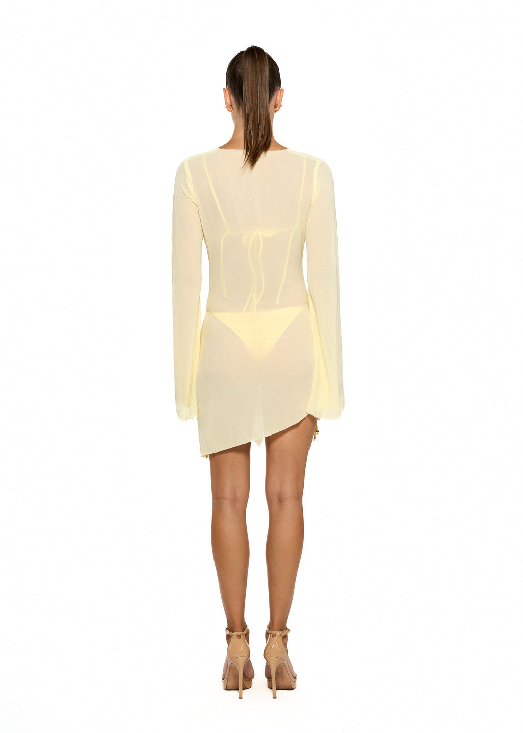 MACI DAISY YELLOW - MINI DRESS