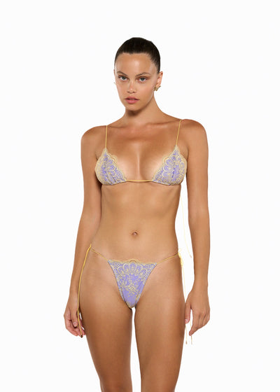 NINA YELLOW LACE - TOP