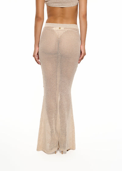 YOKO KNITTED SAND - SKIRT