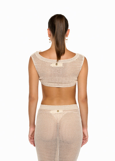 YOKO KNITTED SAND - SHIRT