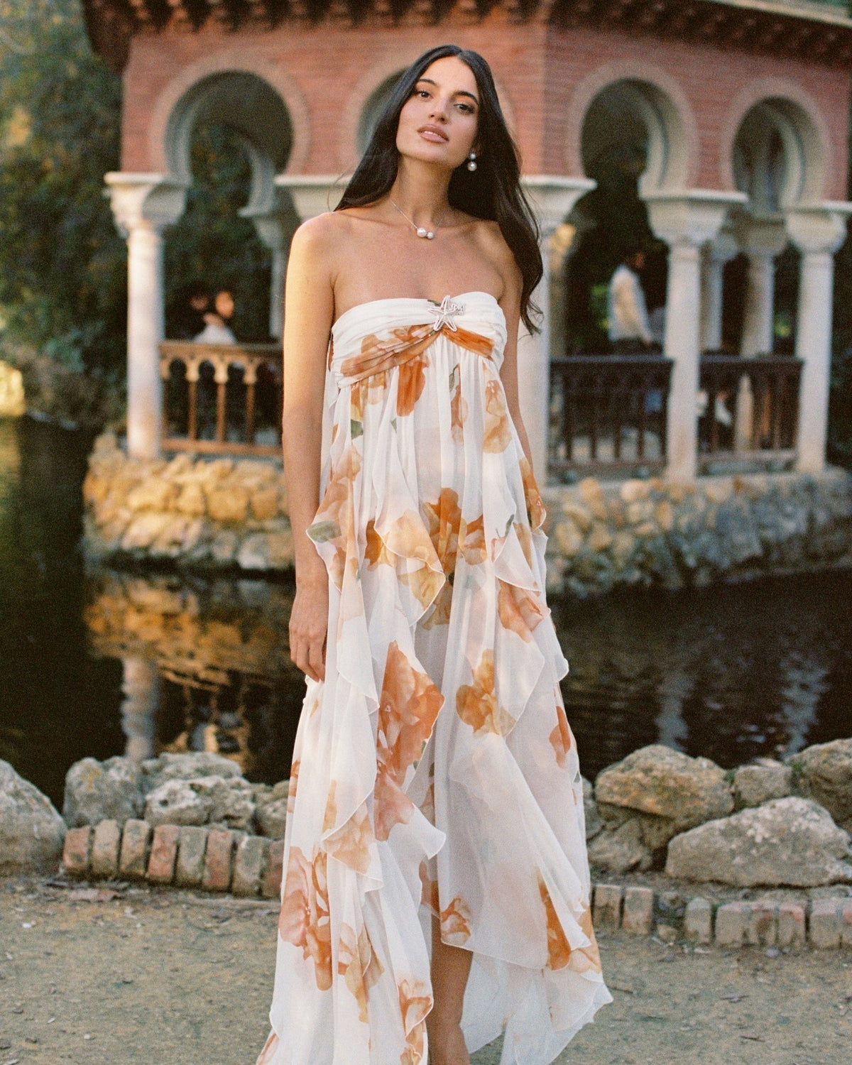 AKAIA STRAPLESS DRESS