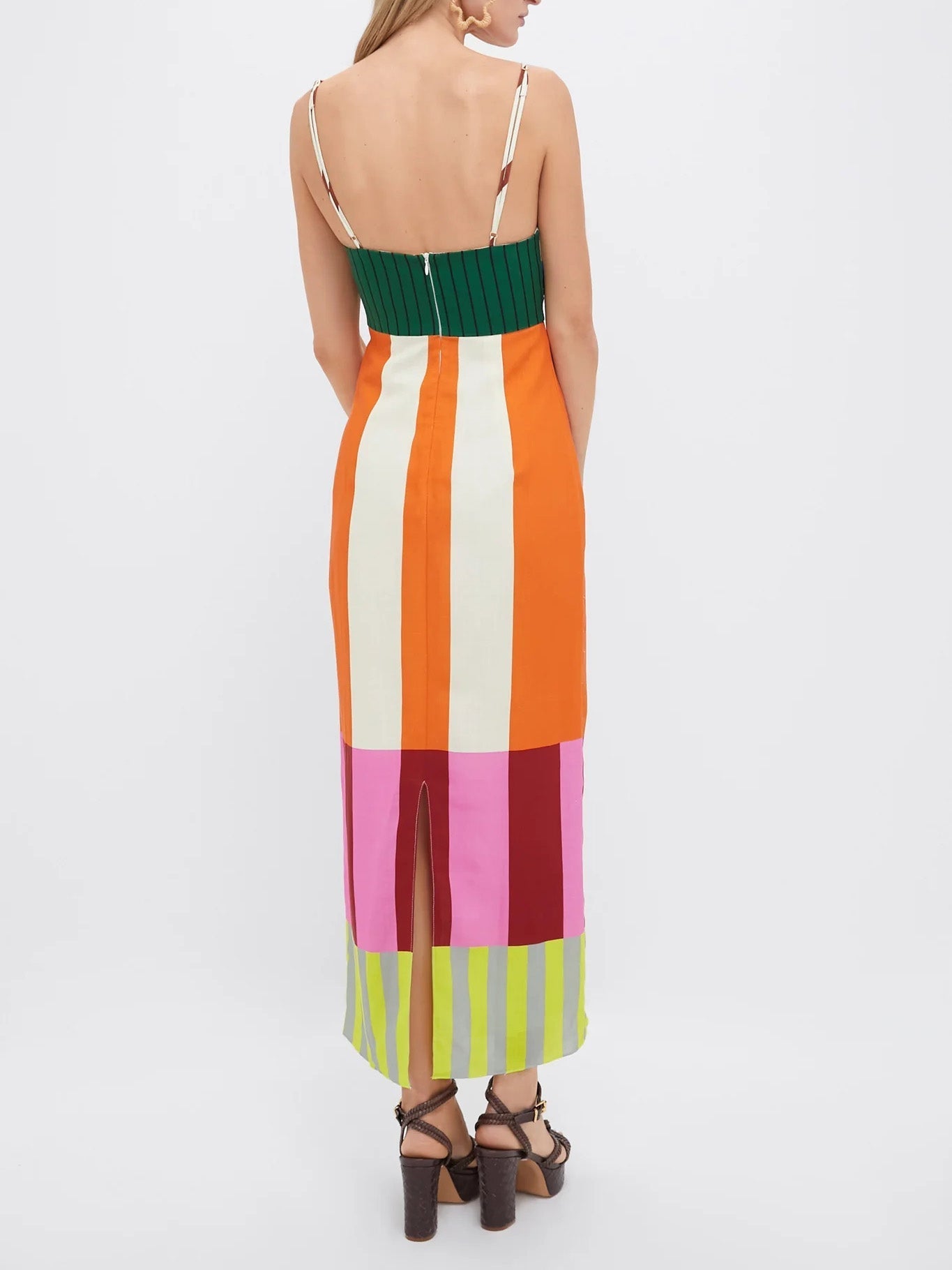 Martha Stripe Midi – Riviera Edition