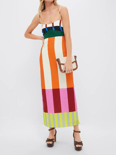 Martha Stripe Midi – Riviera Edition